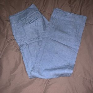 Chambray linen dress pant—Ann Taylor brand
